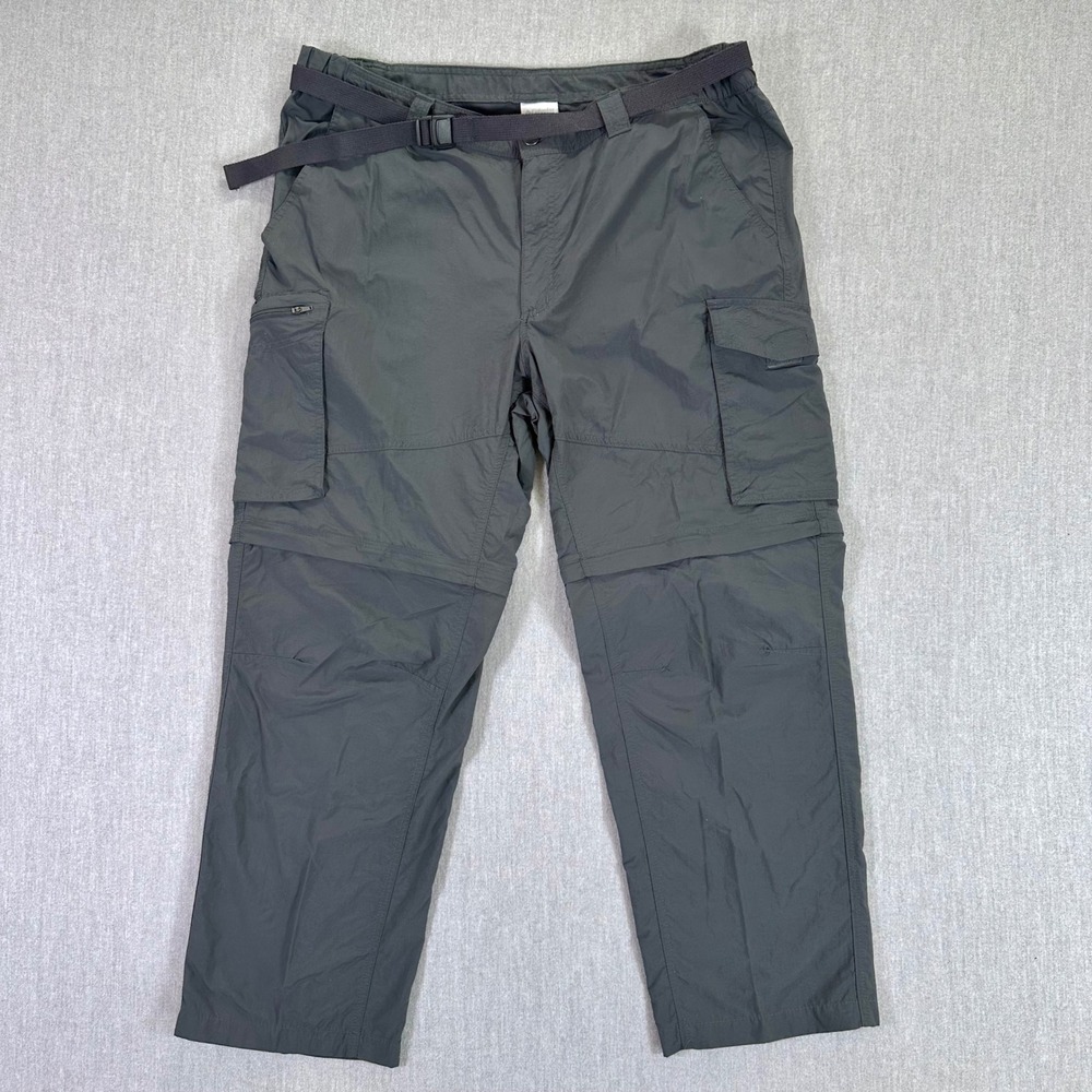 Columbia Convertible Cargo Pants Men's 42x30 Gray Zip‎ Off Shorts Outdoor Hiking